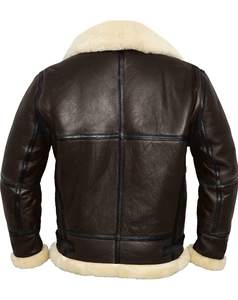 Invierno de piel sintética de cuero de los hombres Casual cremallera piloto cálido al aire libre más tamaño OEM motocicleta calle cuero genuino chaqueta caliente - Product Image 6