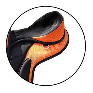 Silla de Montar Clásica para Caballo Occidental con Armazón de Madera, Asiento Profundo, Acolchado Suave, Cuero Genuino para Uso en Senderos - Product Image 5