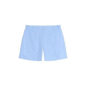 Shorts Bermuda a Rayas con Cintura Elástica para Mujer, Cómodos, de Poliéster, Estilo Urbano con Detalle de Logotipo - Product Image 2