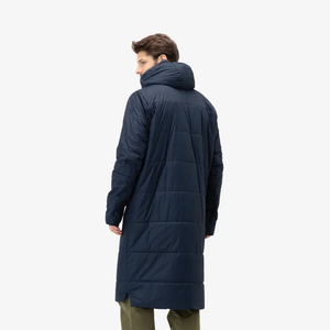 Imperméable Long imperméable pour homme, vêtement de pluie léger réfléchissant et réutilisable avec capuche, manteau matelassé à capuche - Product Image 2