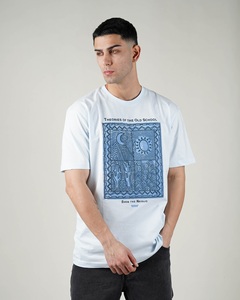 T-shirts personnalisés en coton Supima lourd de qualité luxe OEM Graphic Oversize-t Shirt pour hommes - Product Image 2