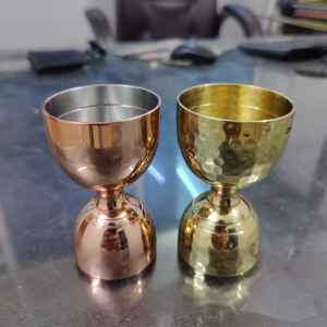 Venta caliente Jigger doble taza medidora de cóctel de acero inoxidable para tragos bebidas espirituosas Bar ACCESORIOS Herramienta de medida de Metal - Product Image 4