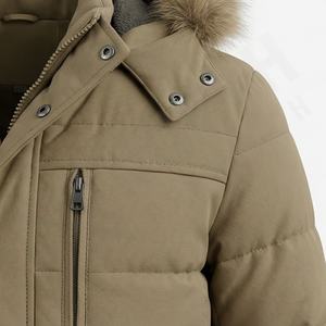 Veste parka d'hiver chaude pour hommes, grande taille, vêtements d'extérieur isolés thermiquement personnalisés, coupe-vent, lourd, imperméable à la neige, équipement de plein air - Product Image 5