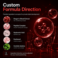 Sérum Booster Rouge OEM ODM, Sérum Facial Personnalisé à l'Exosome de Sang de Dragon