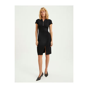 Robe de cyclisme décontractée BGN avec col zippé, sans manches, poche pour activités de plein air, modèle S23D004 - Product Image 3