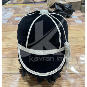 Best Rugby Traditional Honours Caps, Baggy Cricket Cap with Silver <b>Braid</b> and Tassel - Product Image 1