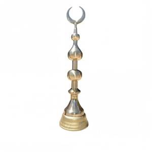 Minaretes de latón hechos a mano de alta calidad, artesanías árabes de estilo religioso con decoración hermosa de Metal acabado pulido - Product Image 5