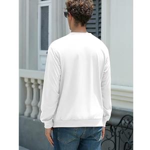 Meilleures ventes Sweat-shirt élégant en éponge française imperméable à manches longues, imprimé sur les épaules, confortable et de grande taille pour hommes - Product Image 6