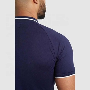 Polo de golf con función de absorción de humedad personalizado para hombre, Polo de gimnasio sencillo de secado rápido con logotipo bordado - Product Image 4