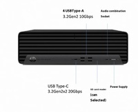 HP Pro Tower 280 G9 SFF PC, Intel G6900 CPU, 4GB, 256GB, HPE 280 Pro G9 SFF PCi desktopcomputer, single host pc