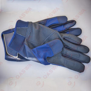 Gants de frappe de baseball à manchette courte sur mesure respirant poignet réglable 100% gants de frappeur en cuir de vachette originaux - Product Image 3