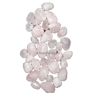 Pierre roulée en quartz rose naturel, cristal de guérison pour l'amour, pierre précieuse polie, pierre de poche, fournisseur en gros, exportateur, Gujarat - Product Image 1