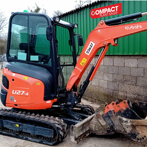 Bastante usado 18KW 3 Ton para Kubota Excavator Mini Crawler Digging Machine de Francia con componente de motor central para la venta - Product Image 4
