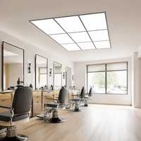 Panneau lumineux LED pour salon de coiffure - Étanche IP54, lumière du jour 6500K, garantie de 2 ans
