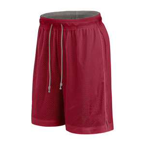 Shorts décontractés pour hommes, dernier design, double couche, rouge et gris, style urbain, motif uni, respirant, séchage rapide, shorts de jogging - Product Image 1