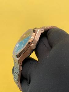 นาฬิกาอะนาล็อกอัตโนมัติกลไกสแตนเลสสำหรับผู้ชายนาฬิกาแฟชั่นสวิสสีกุหลาบ41มม. ทันสมัย - Product Image 2