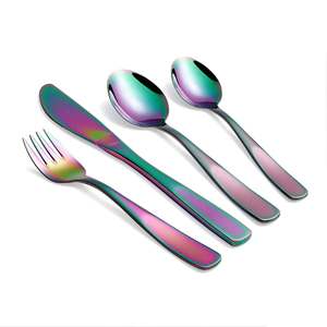 CUIVRE ET ACIER UTNASIL 5 PCS SET Acier Laiton Cuivre Salade Serveur Couverts Ensemble Cuisine Service Outils avec Spatule Métal Matériel - Product Image 4
