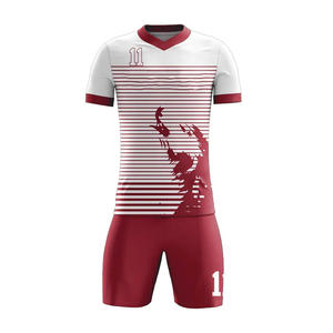 Maillot de football en tissu pour toutes les saisons, uniforme de football, vente chaude, personnalisable, 100% polyester, uniforme de football - Product Image 6