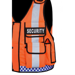 Hi-Viz Security Worker <b>Vest</b> Waterproof Workwear Jacket Customizable Logo Safety <b>Vest</b> With <b>Reflective</b> - Product Image 4