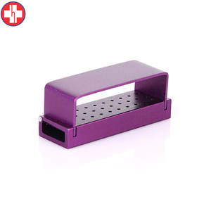 Grand porte-fraise en aluminium doré Organisateur d'outils rotatifs à 30 trous - Product Image 5