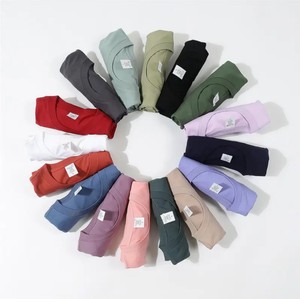 Camiseta de manga corta de moda informal de verano para hombre al por mayor de algodón puro de Color sólido, Camiseta de punto resistente con cuello Suelto - Product Image 3