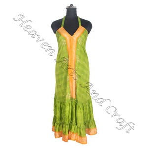 SD024 của phụ nữ Ấn Độ Pakistan Saree/shari/shari cổ điển lụa Váy hippy Boho nóng sexy tìm kiếm bông Ấn Độ của cổ điển tốt nhất - Product Image 3