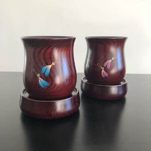 Taza de Té Clásica de Madera Natural Hecha a Mano, Ecológica, Reutilizable, 200/250 ml, Taza Duradera para Uso en el Hogar, Restaurante y Hotel - Product Image 1