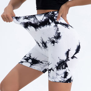 Yoga Short Femme Yoga Court Taille Haute 100% Coton et Spandex Maigre pour Gym Tissu Saisonnier avec Logo - Product Image 4