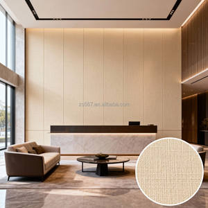 Panneau mural en PVC à texture de tissu haute densité |   Revêtement mural intérieur décoratif imperméable pour les espaces commerciaux et de divertissement - Product Image 2