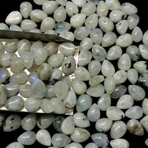 Lote de 10 piedras preciosas de cabujón llamativo azul de labradorita natural, piedras sueltas de forma mixta para la fabricación de joyas - Product Image 5