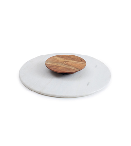 Calidad admirable Lazy Susan hecho con madera y mármol de alta calidad es útil para cualquier mesa de comedor a un precio competitivo - Product Image 4