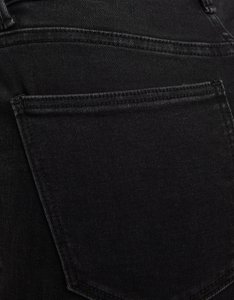 Jeans de Mezclilla Clásicos de Cinco Bolsillos para Mujer, Casuales, Sólidos, de Cintura Alta, Ajustados, Ligeramente Elásticos, Transpirables y Ecológicos - Product Image 2
