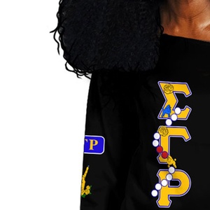 Camiseta de Mujer Estilo Urbano, Ligera, Transpirable, de Poliéster Sólido, con Apliques Bordados para Hermandades y Fraternidades - Product Image 2