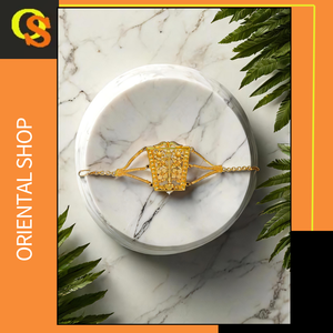 กำไลข้อมือคุณภาพสูงพร้อมชุบทอง22K เครื่องประดับกำไลทำมือดีไซน์พรีเมียมสำหรับผู้หญิงสวมใส่โดยผู้ส่งออก - Product Image 2