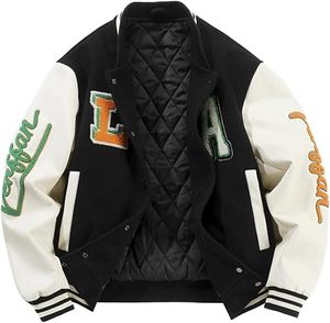 Chaquetas Universitarias para Hombre de Talla Grande, Chaquetas Universitarias Lisas al por Mayor, Chaqueta Universitaria con Logotipo Personalizado, Chaqueta Universitaria Lisa con Letras para Hombre 2022 - Product Image 4