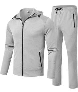 Survêtements d'hiver respirants pour hommes, ensembles grande taille, tissu polaire 100% coton de haute qualité, personnalisable - Product Image 1