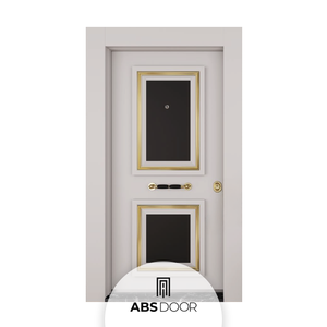 ABSDOOR TRENDY Portes de Cloisonnement en Acier à Isolation Thermique et Acoustique à Entrée Manuelle Haute Sécurité Meilleur Prix Intérieur Élégant Villas - Product Image 1