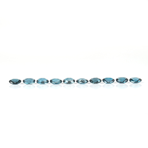 Topacio Azul de Londres Natural, Corte Briolette Ovalado de 5x7mm, Gemas Sueltas Facetadas, Certificado por Terceros, Venta al Por Mayor, Gopika Exports - Product Image 2