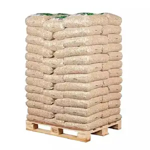 出售木屑颗粒的制造商松木颗粒6毫米15KG袋欧洲价格便宜