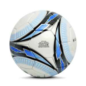 Balón de fútbol con logotipo personalizado, tamaño 5, 32 paneles de cuero PU, resistente al agua, vejiga de butilo duradera, fútbol de partido con unión térmica - Product Image 3