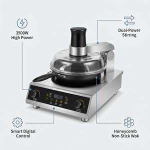 Commercial <b>Automatic</b> Wok Cooking Machine Induction <b>Stirrer</b> for Restaurant Chain Central Kitchen Equipment - Product Image 3