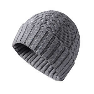 Gorro de invierno de lana Jacquard unisex, gorro de punto cálido suave a la moda único, camuflaje para hombres y mujeres, playa, suministro a granel al por mayor - Product Image 2