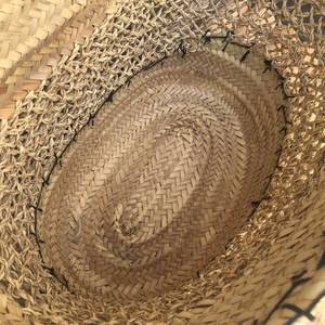 Sac fourre-tout bohème marocain fait main en paille avec pompons noirs, ouverture supérieure, doublure en coton, idéal pour la plage estivale pour femme - Product Image 4