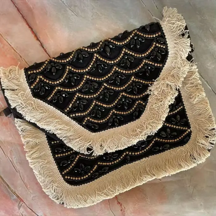 Trendige handgemachte Damen-Baumwollschlinge im klassischen Stil anpassbare Form und Schleife Dekoration Handtasche Export zu günstigeren Preisen