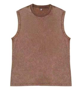 Men's Sleeveless Tank <b>Top</b> Solid Color Oversized Cotton Sportswear Fitness <b>Vest</b> Casual Streetwear Sleeveless Acid Wash <b>Top</b> - Product Image 6