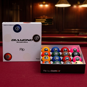 Bolas de Billar Diamond - Set de TV con Pantalla de 57.15mm para Pool Flip |   Edición de Partido de TV |   Hecho en Corea |   Resina Fenólica - Product Image 1