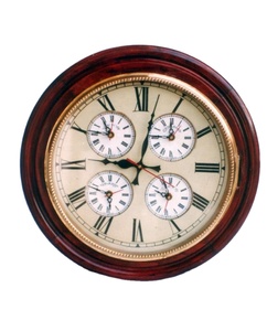 Anchor Design Brass Nautique Marine Clock Cadeaux Fait à la main Hot Selling Custom Made Decorative Clock Wholesale - Product Image 2