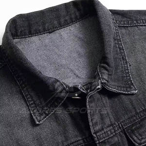 Chaqueta de Mezclilla para Hombre, Estilo Moderno, Corte Ajustado, Manga Larga, Atuendo Urbano, Chaqueta de Mezclilla Informal, Corte Ajustado, Manga Larga, Estilo Urbano - Product Image 4