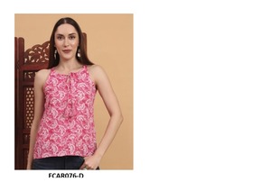 Chic algodón rayón Kurti para mujer Indo-Western Blend ligero étnico Top para verano Casual y Street Styling - Product Image 6