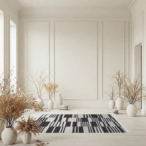 Ensembles de tapis tuftés à la main en laine 100% de qualité supérieure Design moderne motif abstrait personnalisable tapis tuftés à la main de haute qualité - Product Image 3